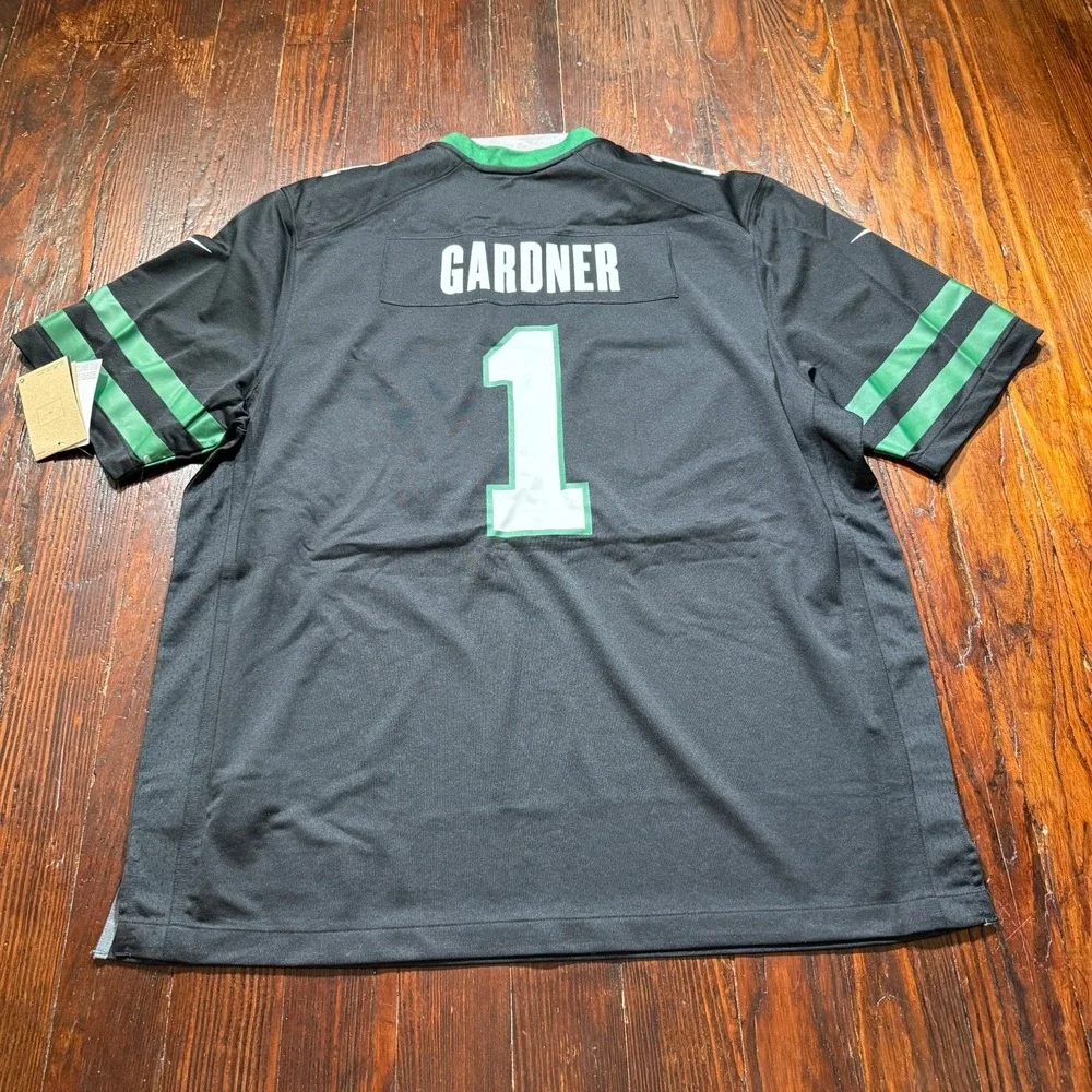 Ahmad Sauce Gardner #1 New York Jets Nike On‎ Field Legacy Jersey Black Size 2XL